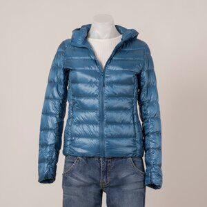 Uniqlo Blue Ultra Light Down Hooded Jacket XS